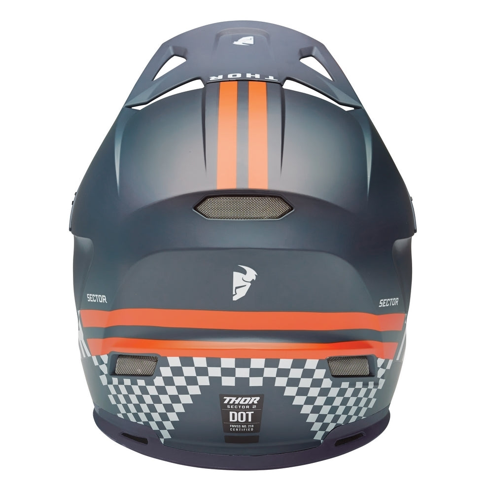 Thor Sector 2 Adult MX Helmet - Combat Midnight/Orange