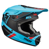 Thor Youth Sector MX MIPS Helmet - Slit Blue Black