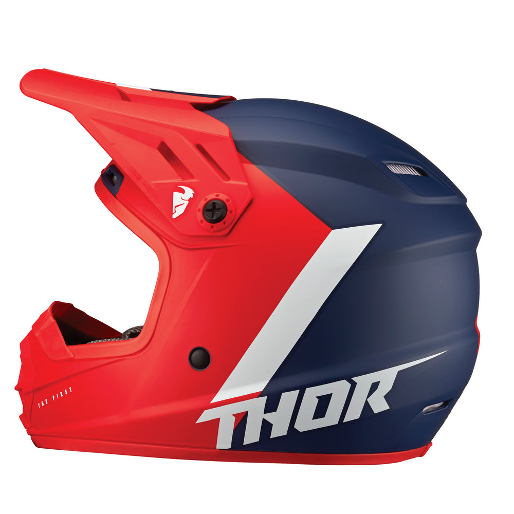 Thor Youth Sector MX Helmets - Chev Red Black