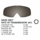 Load image into Gallery viewer, SAMPLE PICTURE - Oakley MX Dark Grey traditional lens - for Crowbar (OA-01-389), O Frame 2.0 (OA-101-357-002), Proven (OA-01-291), O Frame MX (OA-01-390), L Frame (OA-01-299) and XS O Frame (OA-01-296) goggles - have a 24% rate of transmission