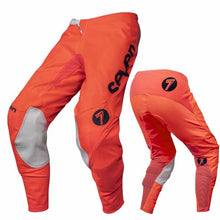 Load image into Gallery viewer, Seven&#39;s Annex Exo pants in coral/navy colourway