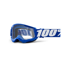 Load image into Gallery viewer, 100% Strata 2 Youth Goggles - Blue - Clear Lens