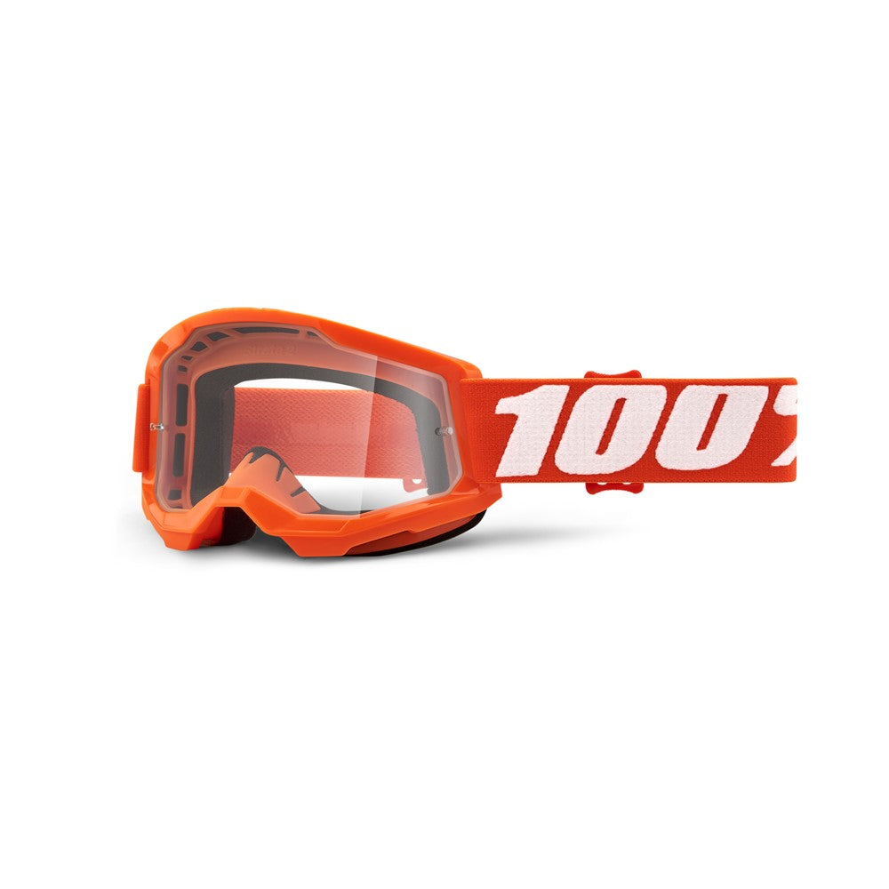 100% Strata 2 Youth Goggles - Orange - Clear Lens