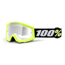 Load image into Gallery viewer, 100% Strata Mini Goggles - Yellow - Clear Lens