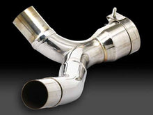 Load image into Gallery viewer, YM-185-518-5400 - Yoshimura racing mid pipe for 2009-2011 Suzuki GSXR1000 works with the tri-oval slip-on and standard silencers (NOTE: with the racing mid pipe, the slip-on EEC approval is not valid)
