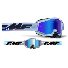 Load image into Gallery viewer, FMF PowerBomb Goggle Afterburn Blue-Mirror Lens