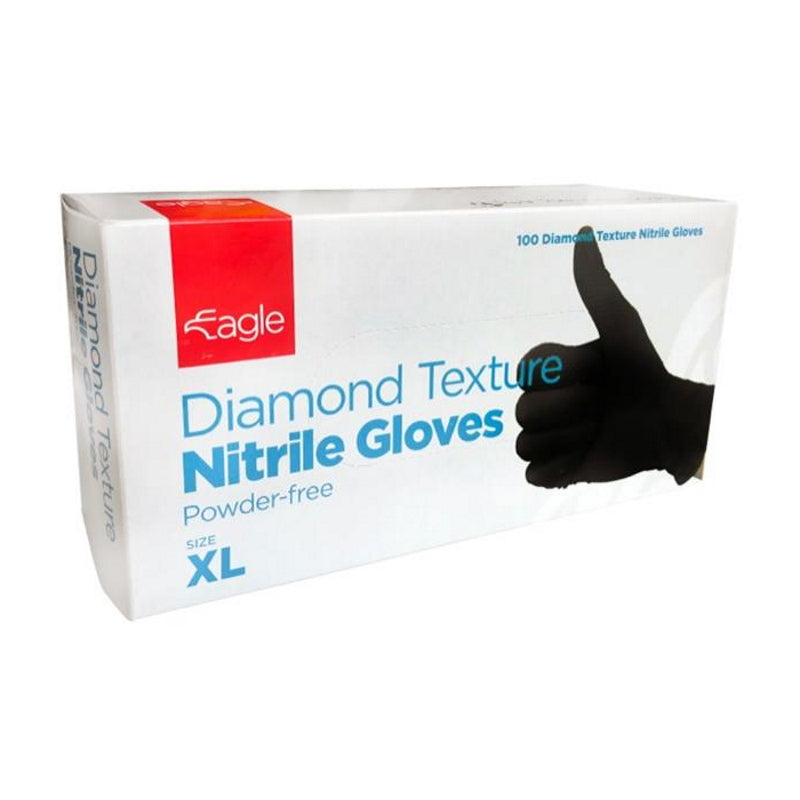 Black Diamond Textured Nitrile Gloves XL