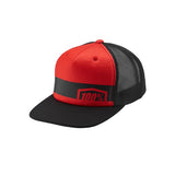100% Quest Snapback Hat Red