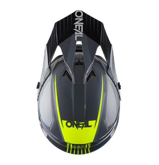 Oneal Youth 1 Series MX Helmet - Stream Grey/Yellow