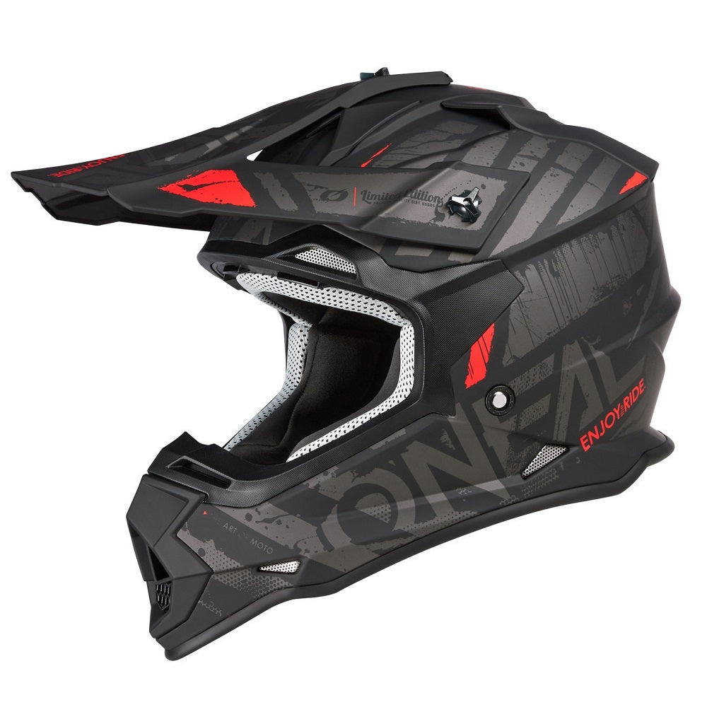 Oneal Youth Medium MX Helmet - Glitch Black Grey