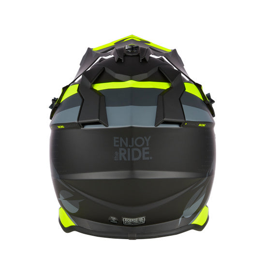 Oneal S2 Adult MX Helmet - Spyde Black Grey Yellow
