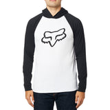 FOX SUBZCRIBE HOODED LS KNIT TOP [BLACK/WHITE]