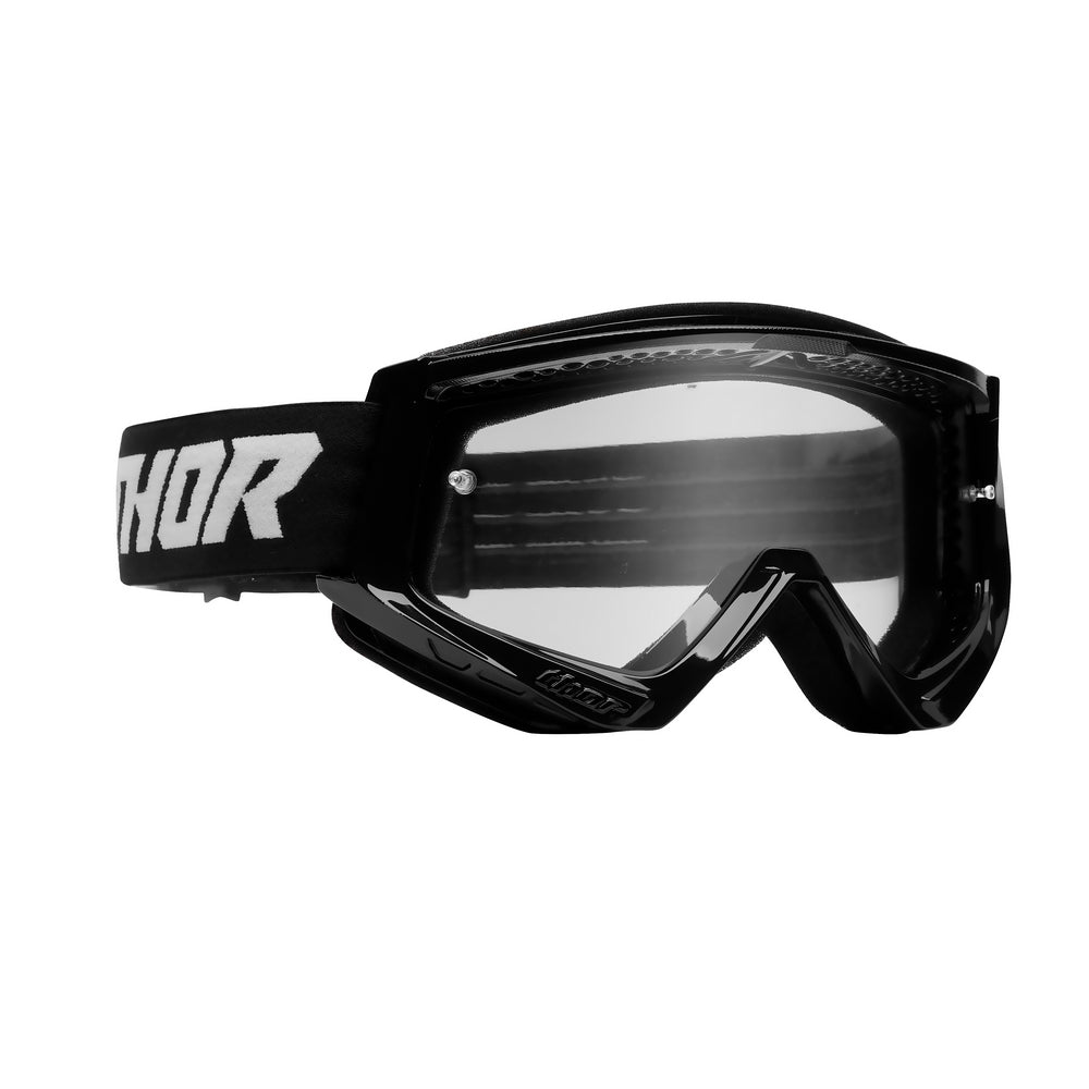 Thor Youth Combat MX Goggles - Black White S22