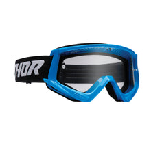 Load image into Gallery viewer, Thor Youth Combat MX Goggles - Blue Black S22