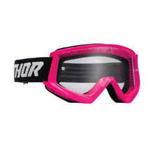 Load image into Gallery viewer, Thor Youth Combat MX Goggles - Fluro Pink Black S22