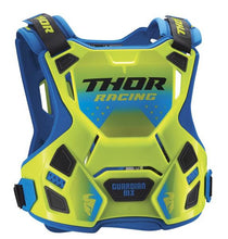Load image into Gallery viewer, Thor Youth 2XS/XS Chest Protector - Green/Blue - 18-27kg