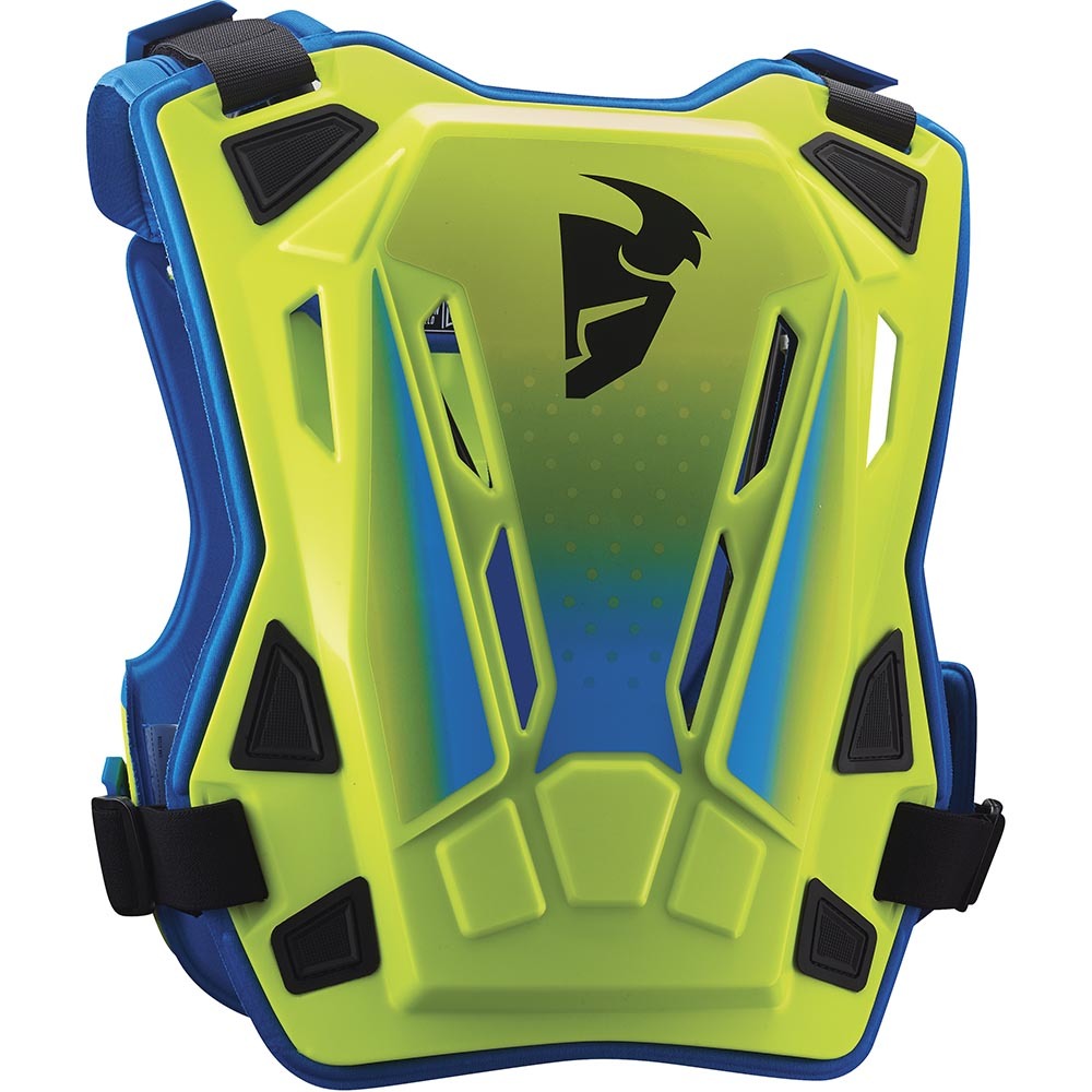Thor Youth S/M Chest Protector - Green/Blue - 27-45kg
