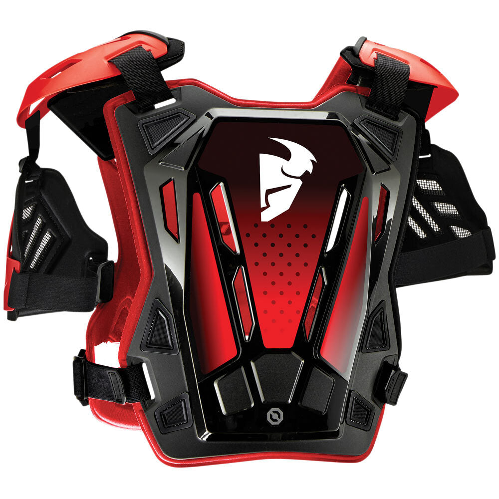 Thor XL-2XL Adult Guardian Chest Protector - Black Red