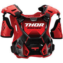 Load image into Gallery viewer, Thor Youth 2XS/XS Chest Protector : Black/Red : 18-27kg