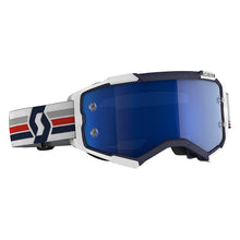 Load image into Gallery viewer, Fury Goggle Blue/White Blue Chrome Works