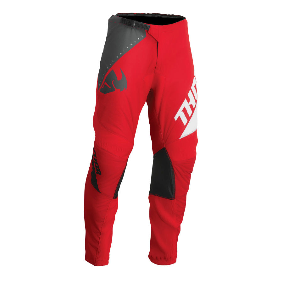 Thor Youth Sector MX Pants S23 - EDGE RED/WHITE