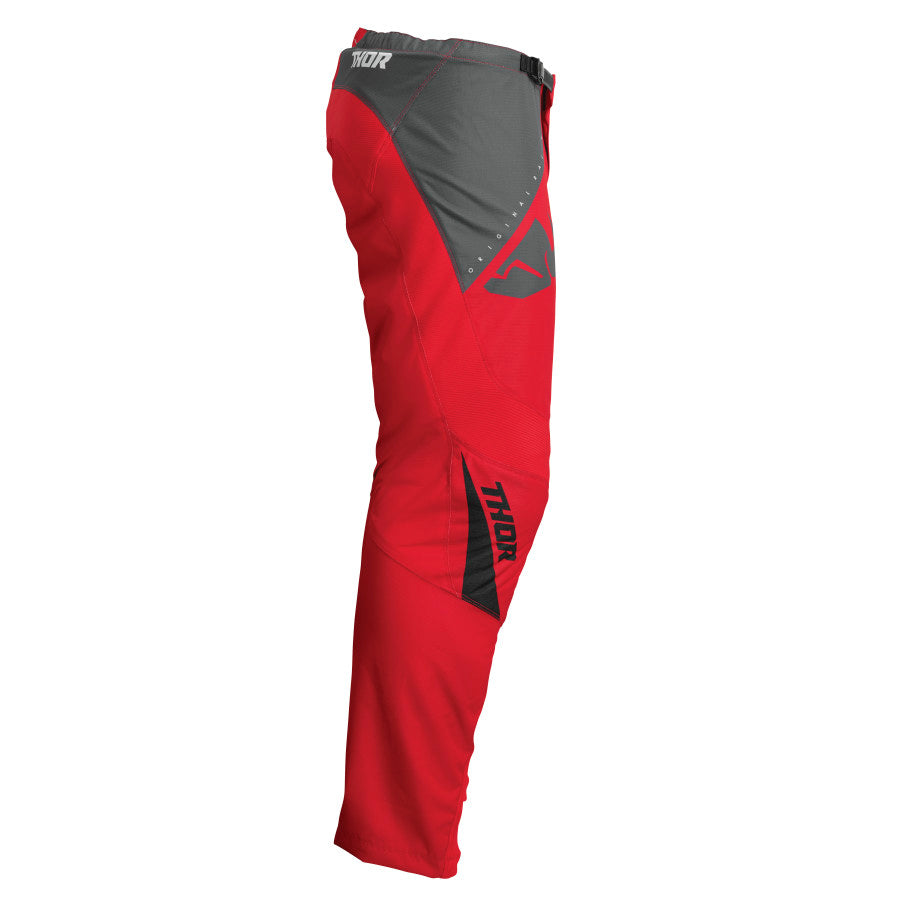 Thor Youth Sector MX Pants S23 - EDGE RED/WHITE