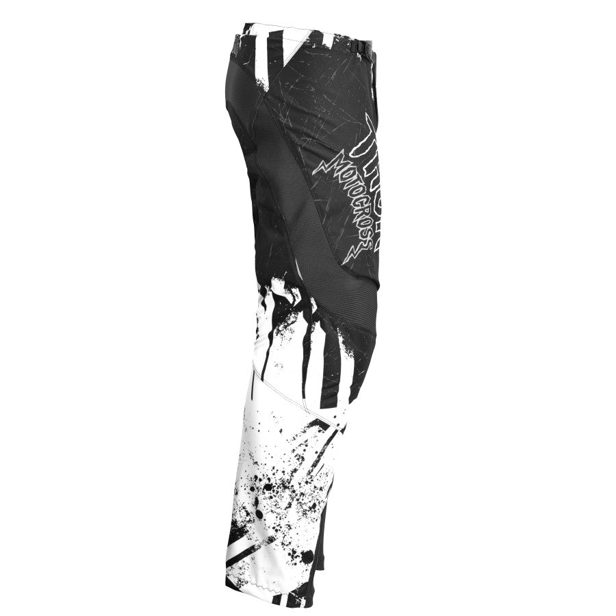 Thor Youth Sector MX Pants S23 - BLACK/WHITE