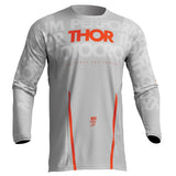 Thor Pulse S23 Adult MX Jersey - Mono Gray/Orange