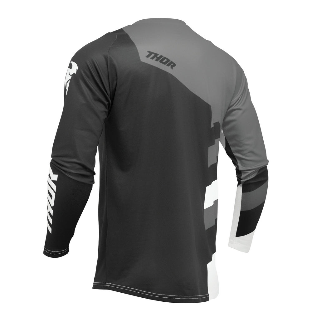 Thor Sector Adult MX Jersey - Checker Black/Gray