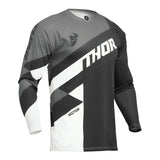 Thor Sector Adult MX Jersey - Checker Black/Gray