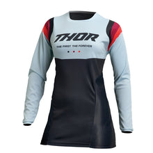 Load image into Gallery viewer, Thor Pulse Womens S23 MX Jersey - Rev Black/Mint