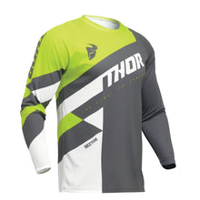 Load image into Gallery viewer, Thor Sector Youth MX Jersey - Checker Charcoal/Acid