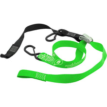 Load image into Gallery viewer, Oneal Deluxe Tie Downs - 38mm Pair - Black Green