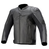 Alpinestars Faster v2 Leather Jacket - Black Black