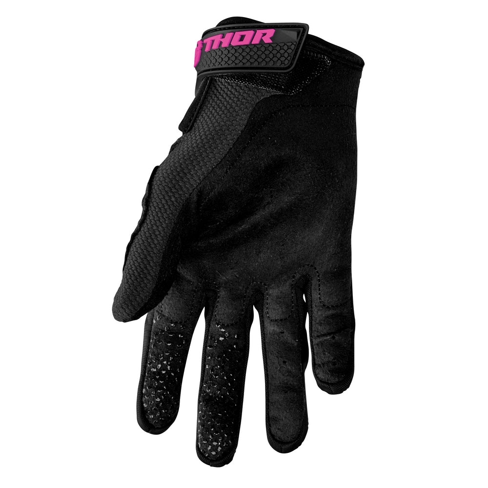 Thor Sector Womens MX Gloves - BLACK/PINK