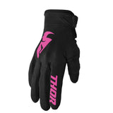 Thor Sector Womens MX Gloves - BLACK/PINK