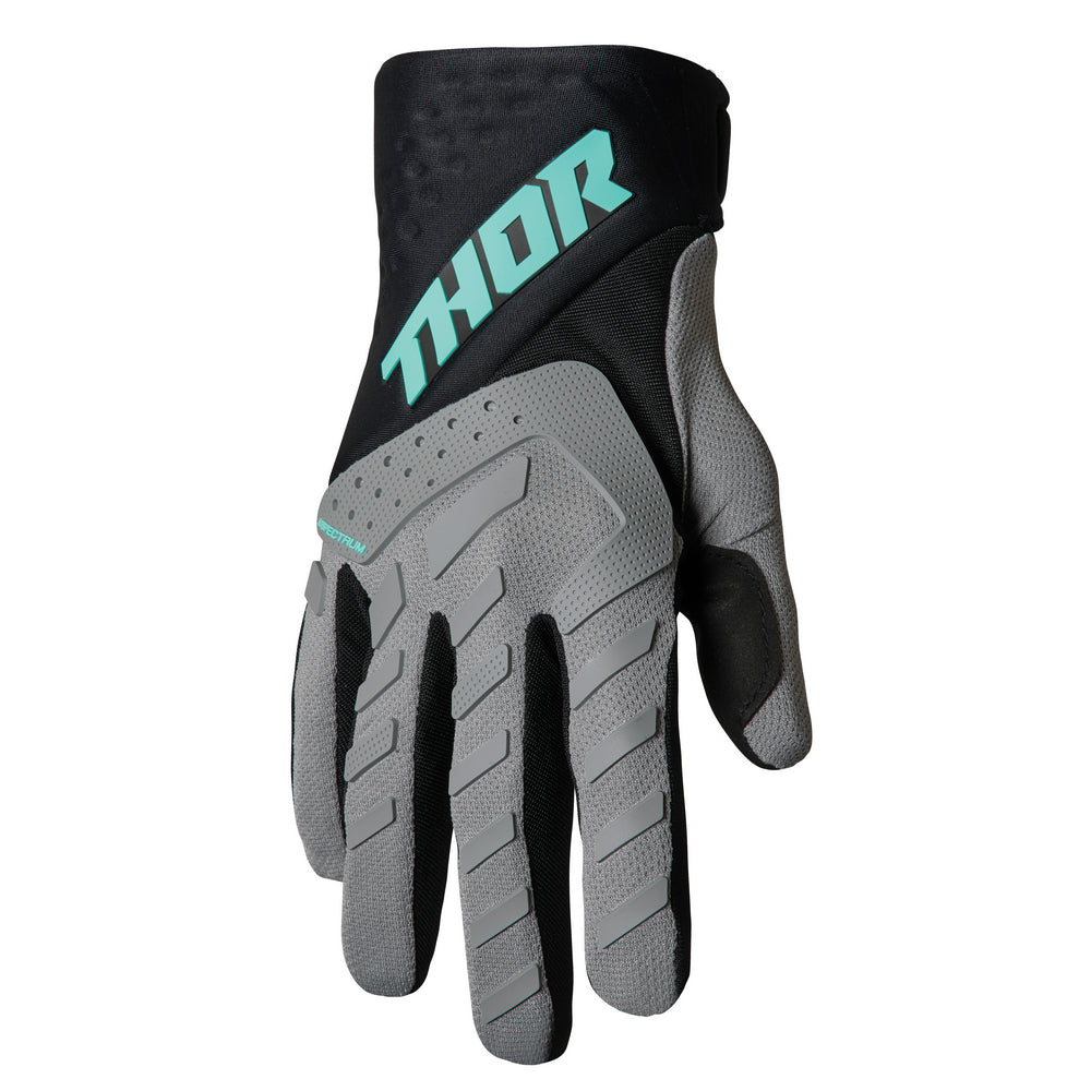 Thor Youth Spectrum MX Gloves - Grey Black - S22