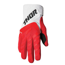 Load image into Gallery viewer, Thor Youth Spectrum MX Gloves - Red White - S22