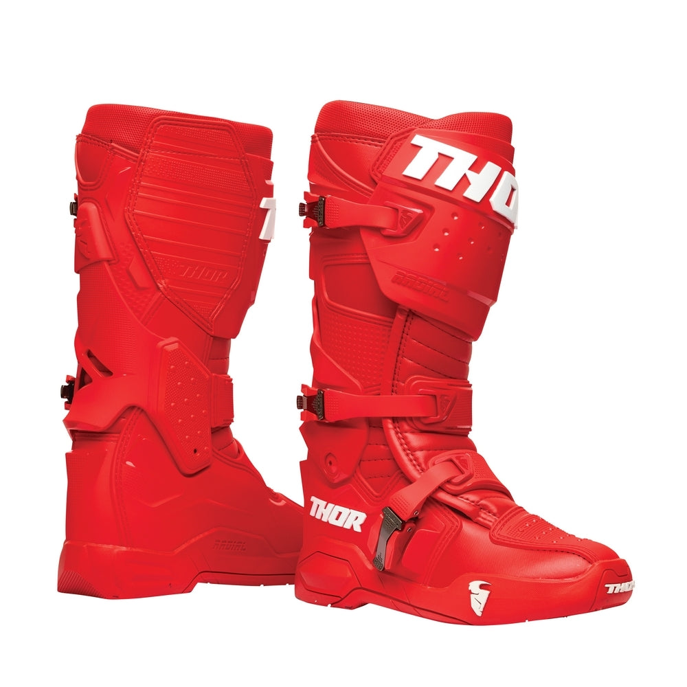 Thor Radial Adult MX Boots - Red