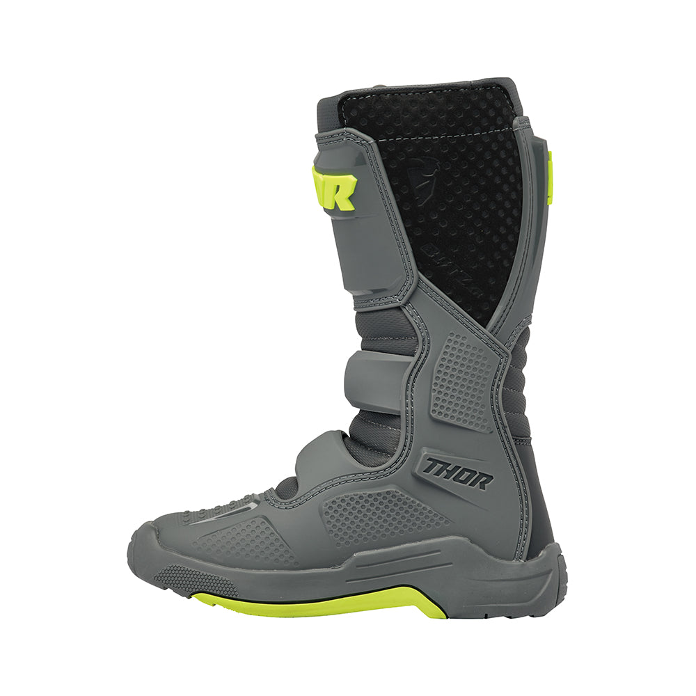 Thor Blitz XR Youth MX Boots - Gray/Charcoal