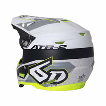 Load image into Gallery viewer, 6D ATR-2 adult offroad/dirt helmet in Metric White/Neon colourway