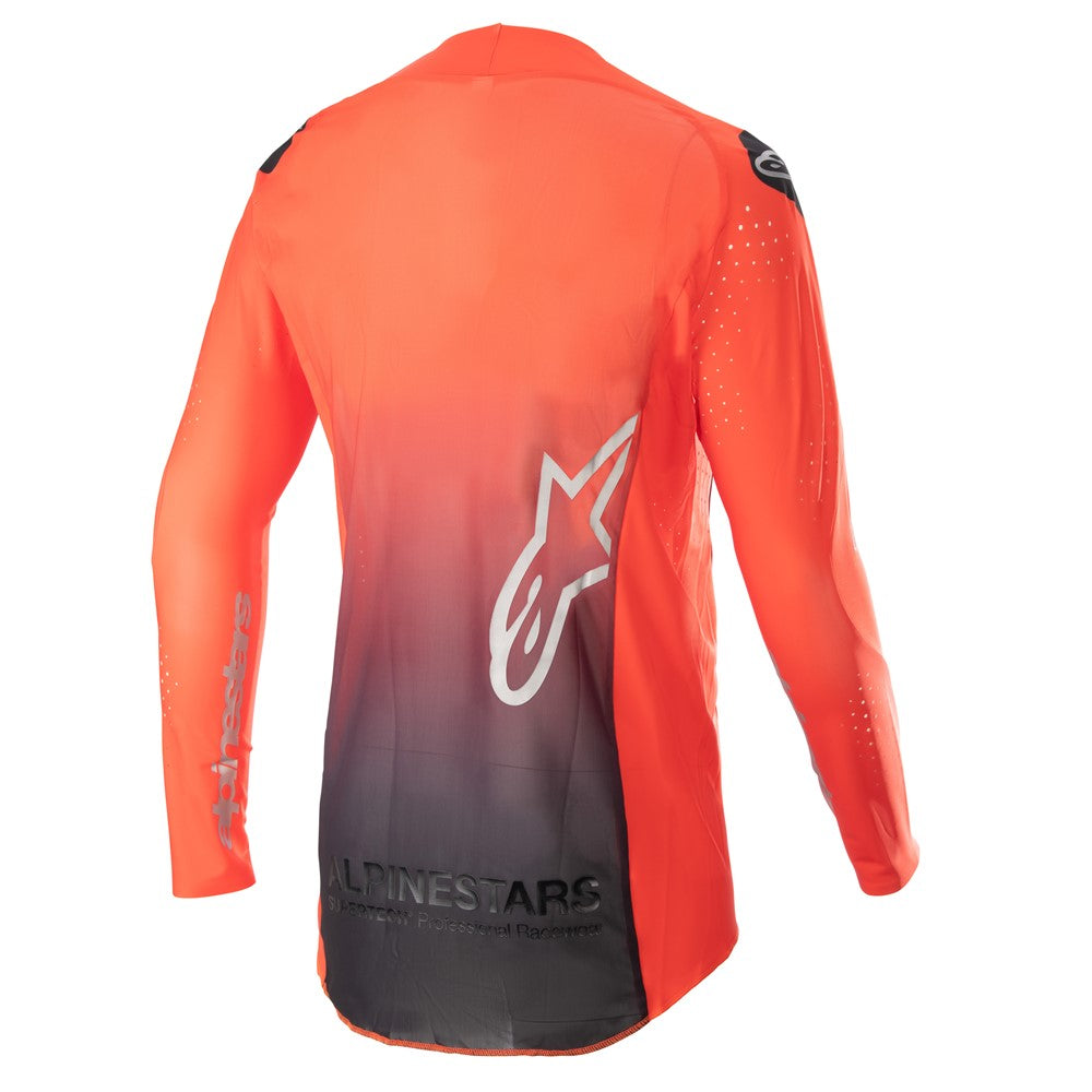 Alpinestars Supertech Risen Adult MX Jersey - Hot Orange/Black