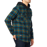 FOX AVALON HOODED FLANNEL [OLIVE GREEN]