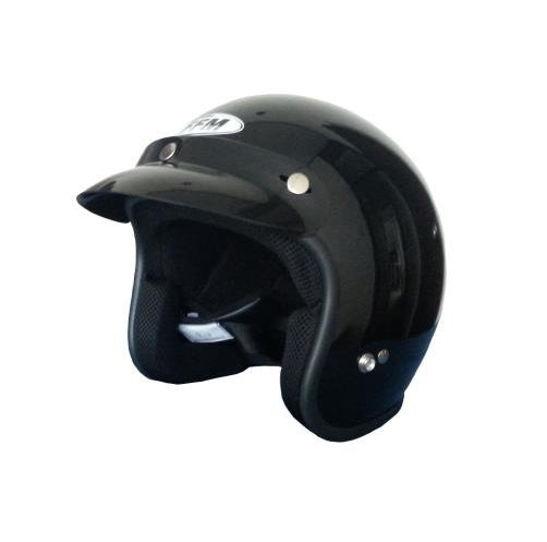 FFM : 2X-Large : Jetpro 2 : Black : Open Face Helmet : Low Rider