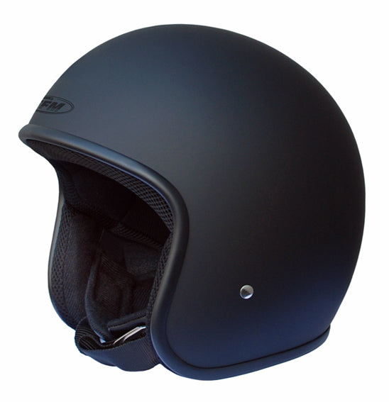 FFM : X-Large : Jetpro 2 : Matt Black : Open Face Helmet : Low Rider