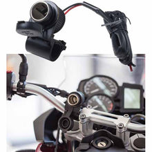 Load image into Gallery viewer, BA-MOTOSOCKET - Cigarette lighter socket for handlebar - power supply kit for tubular motorcycle handlebar