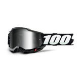 100% Accuri 2 Youth MX Goggles - Black - Mirror Silver Lens