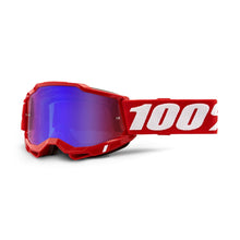 Load image into Gallery viewer, 100% Accuri 2 Goggle Adult - Red - Mirror Red/Blue Lens
