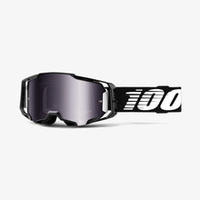 Load image into Gallery viewer, 100% Armega Goggles - Adult - Black - Mirror Silver Lens