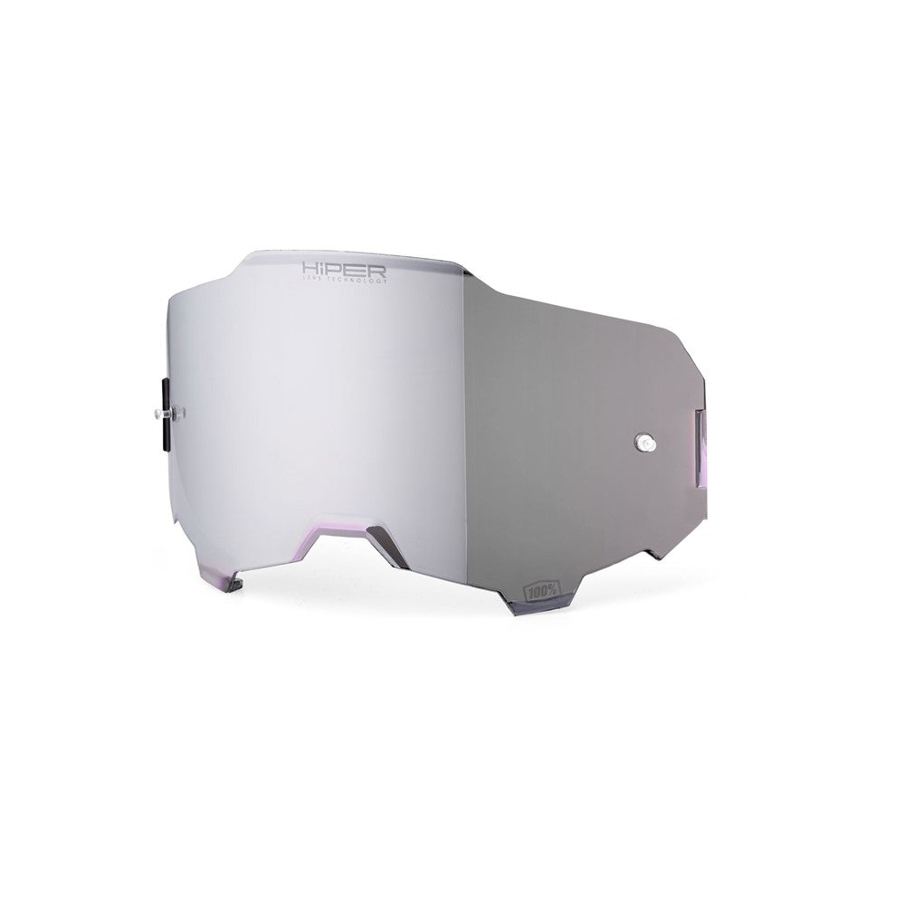 100% Armega Goggle Lens HiPER  Multilayer Mirror Silver
